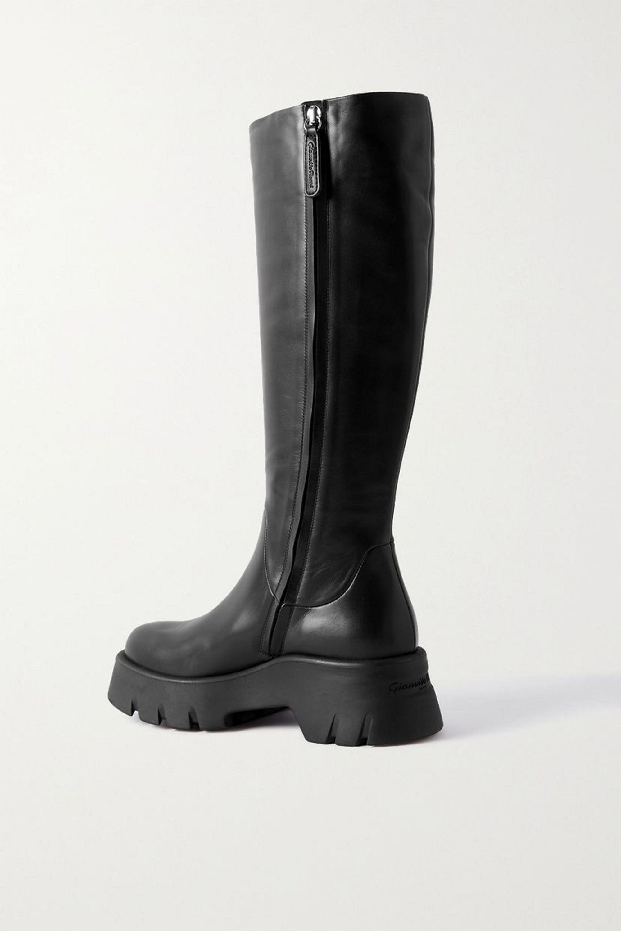 GIANVITO ROSSI - Montey 20 leather knee boots | Plush
