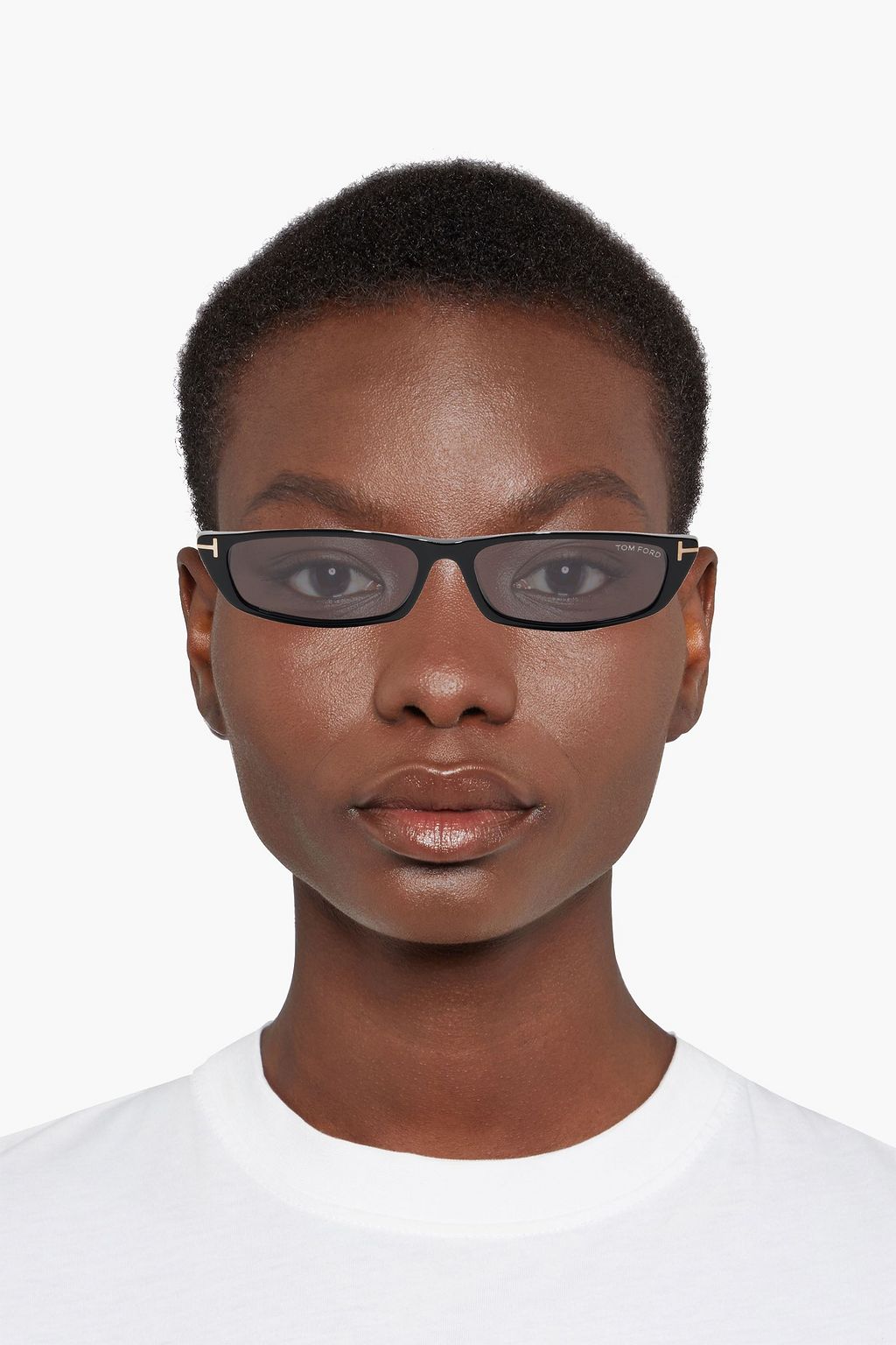 TOM FORD Alejandro rectangular-frame acetate sunglasses