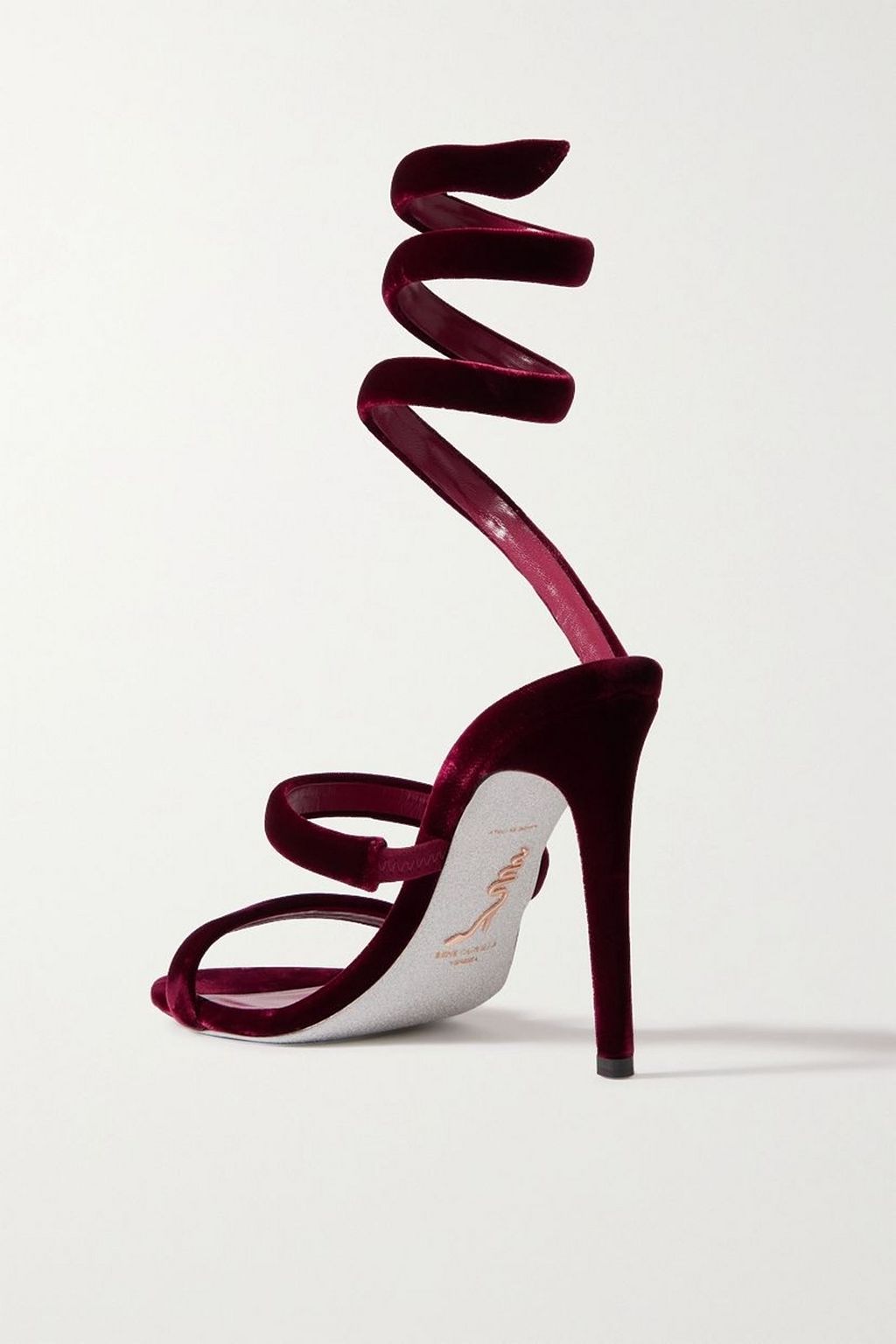 RENE' CAOVILLA Cleopatra velvet sandals