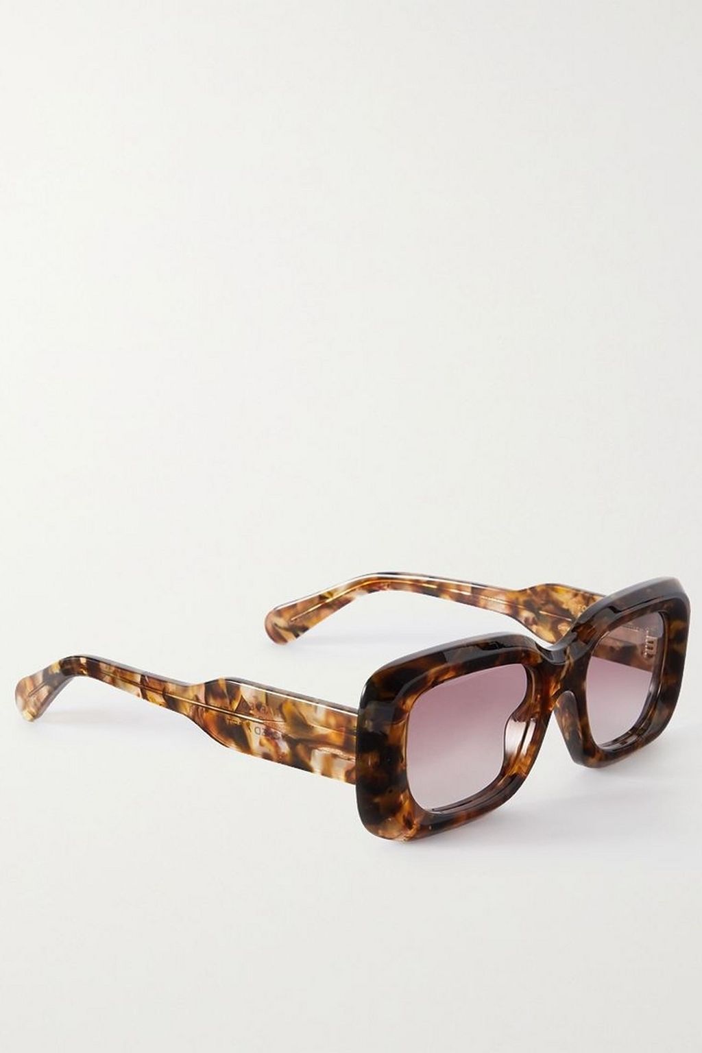 CHLOÉ Gayia square-frame tortoiseshell acetate sunglasses