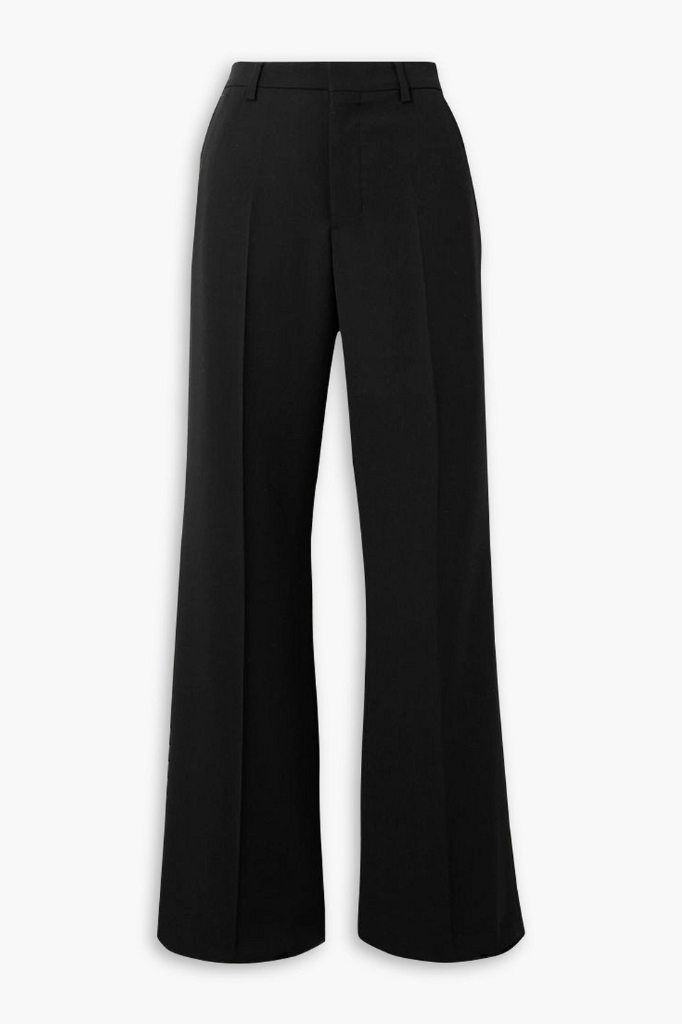 Ami Alexandre Mattiussi Flared Twill Pants In Black