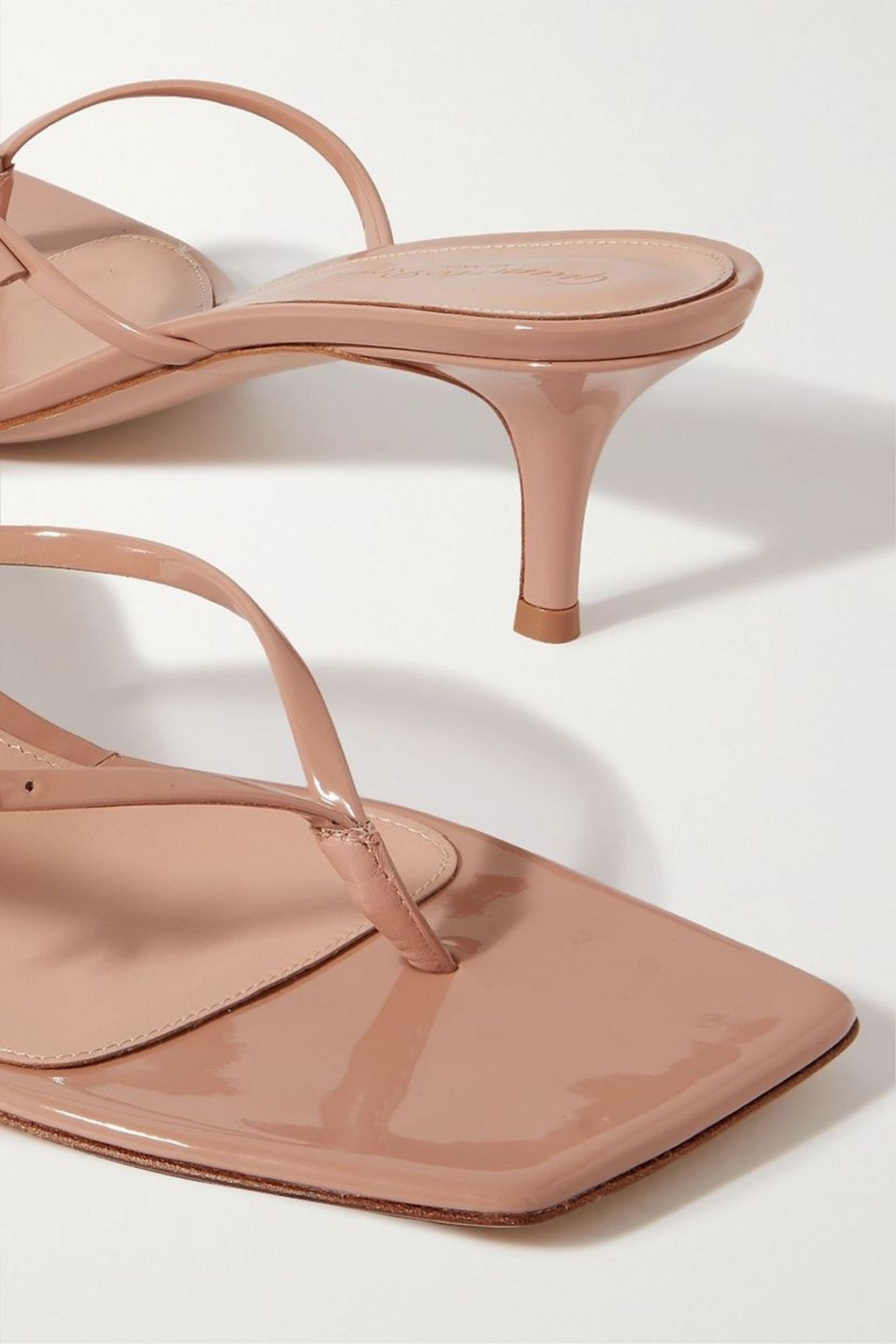 GIANVITO ROSSI Vernice 55 Mules aus Lackleder