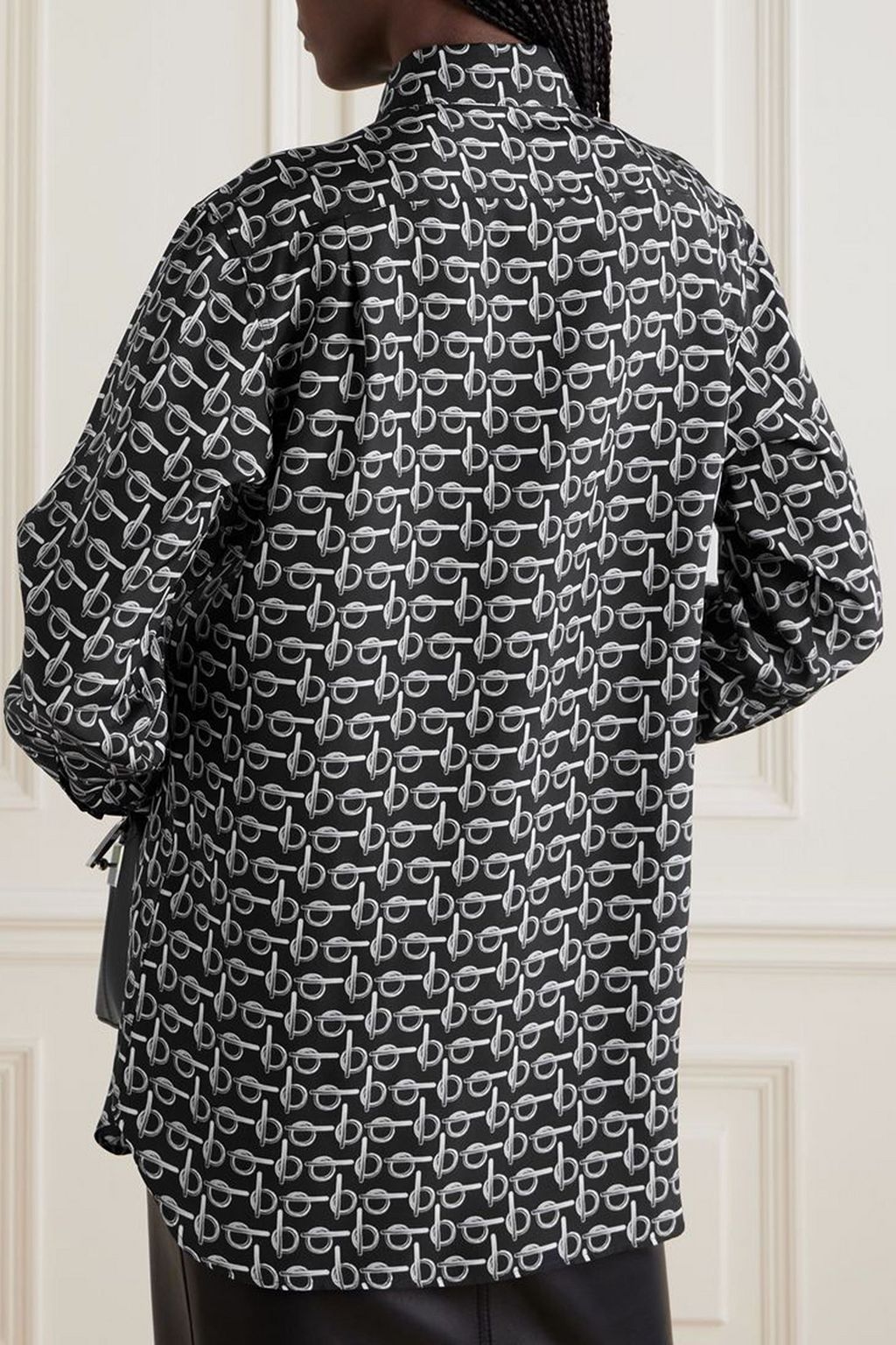 BURBERRY Printed silk shirt