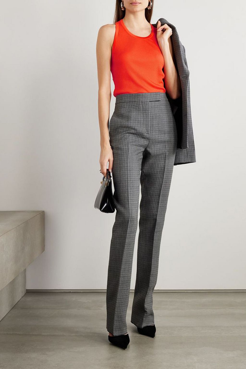 FERRAGAMO Ribbed jersey tank
