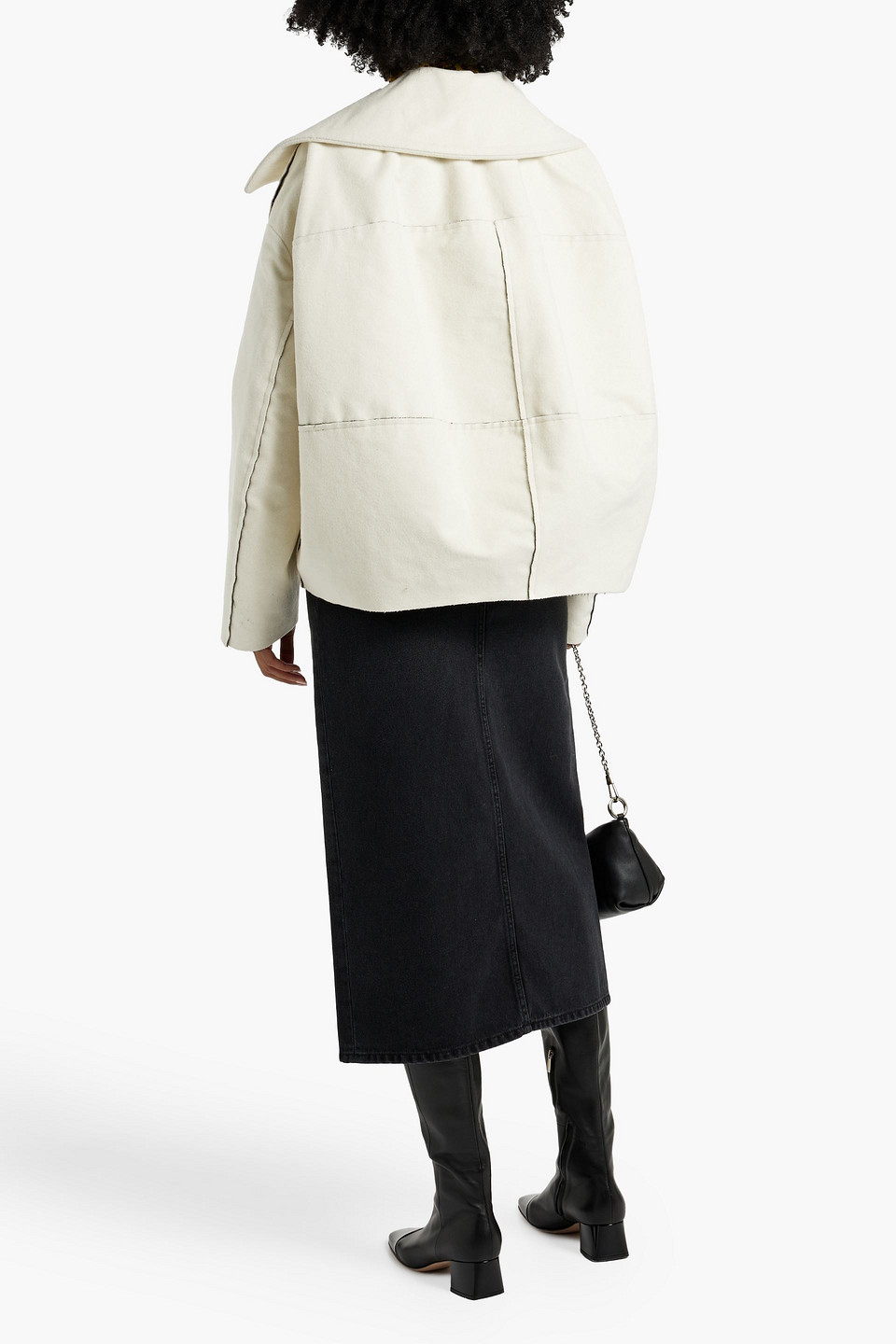 Marni Wool-blend Felt Jacket In Off-white