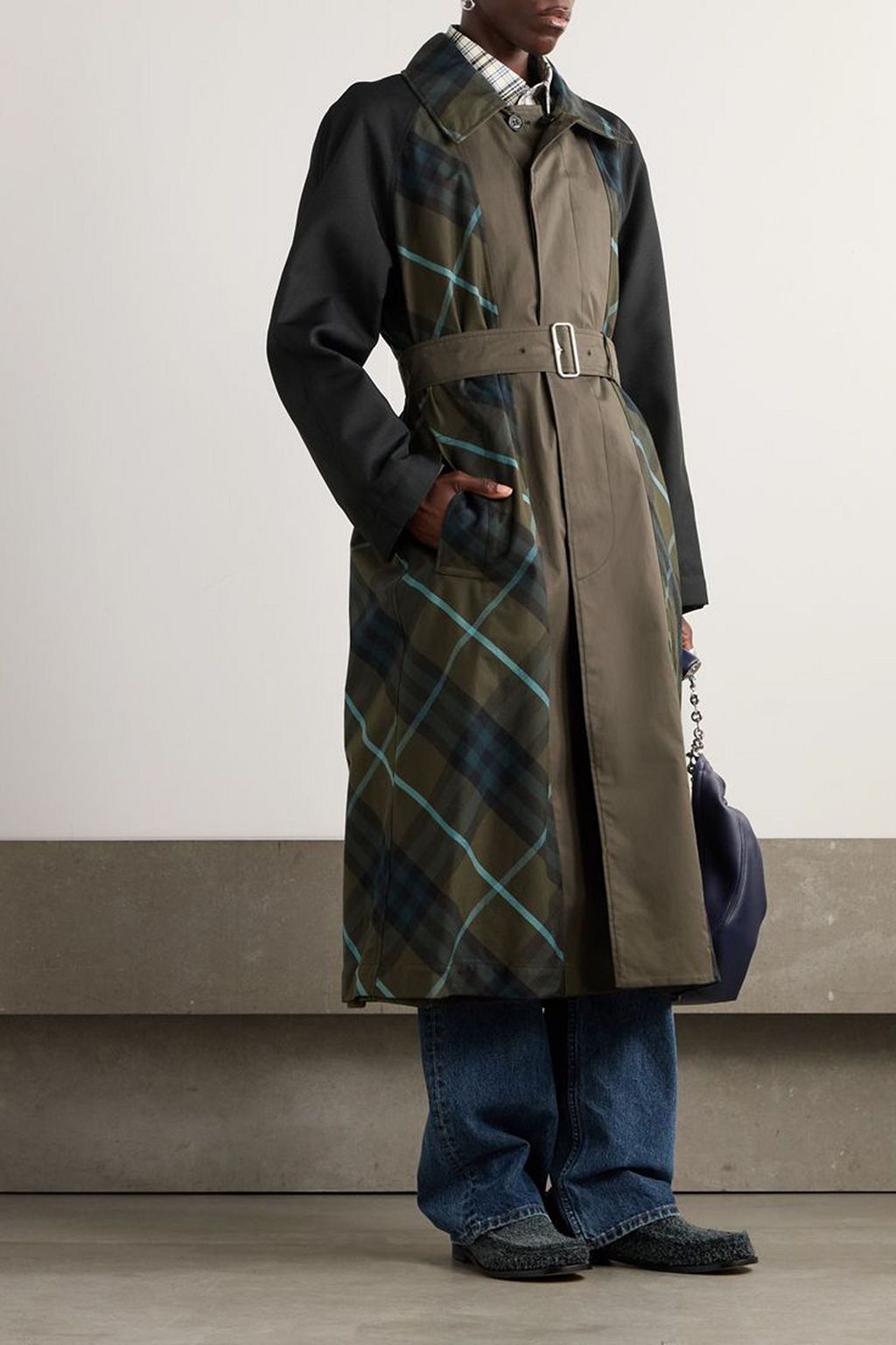 BURBERRY Reversible belted cotton-twill trench coat
