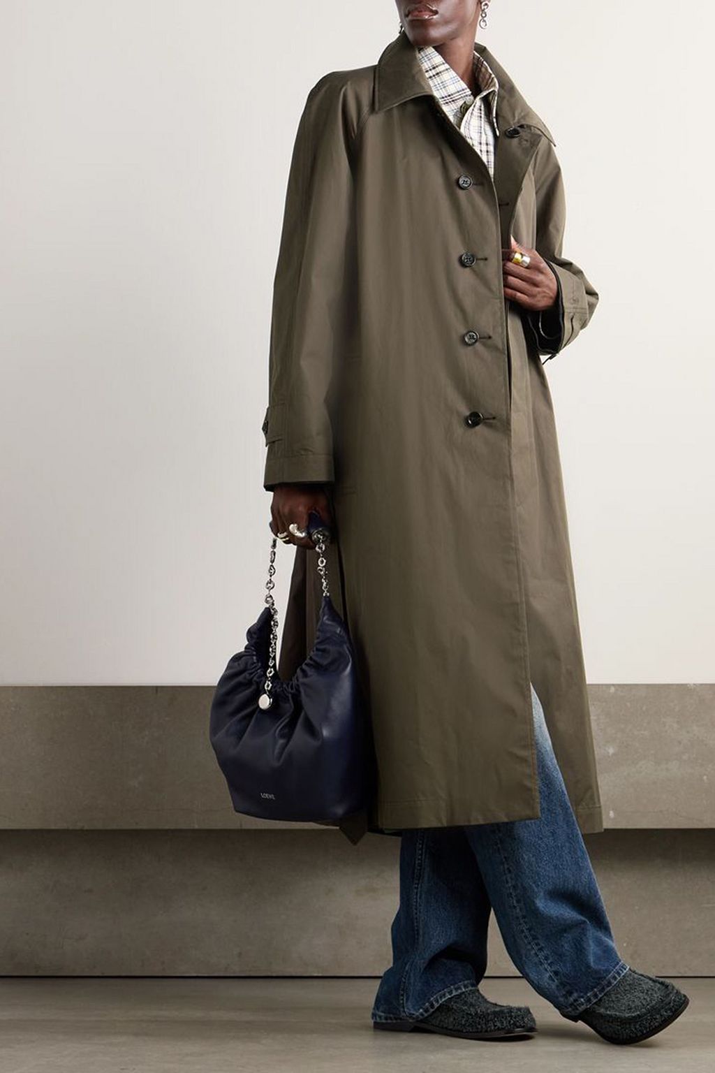 BURBERRY Reversible belted cotton-twill trench coat