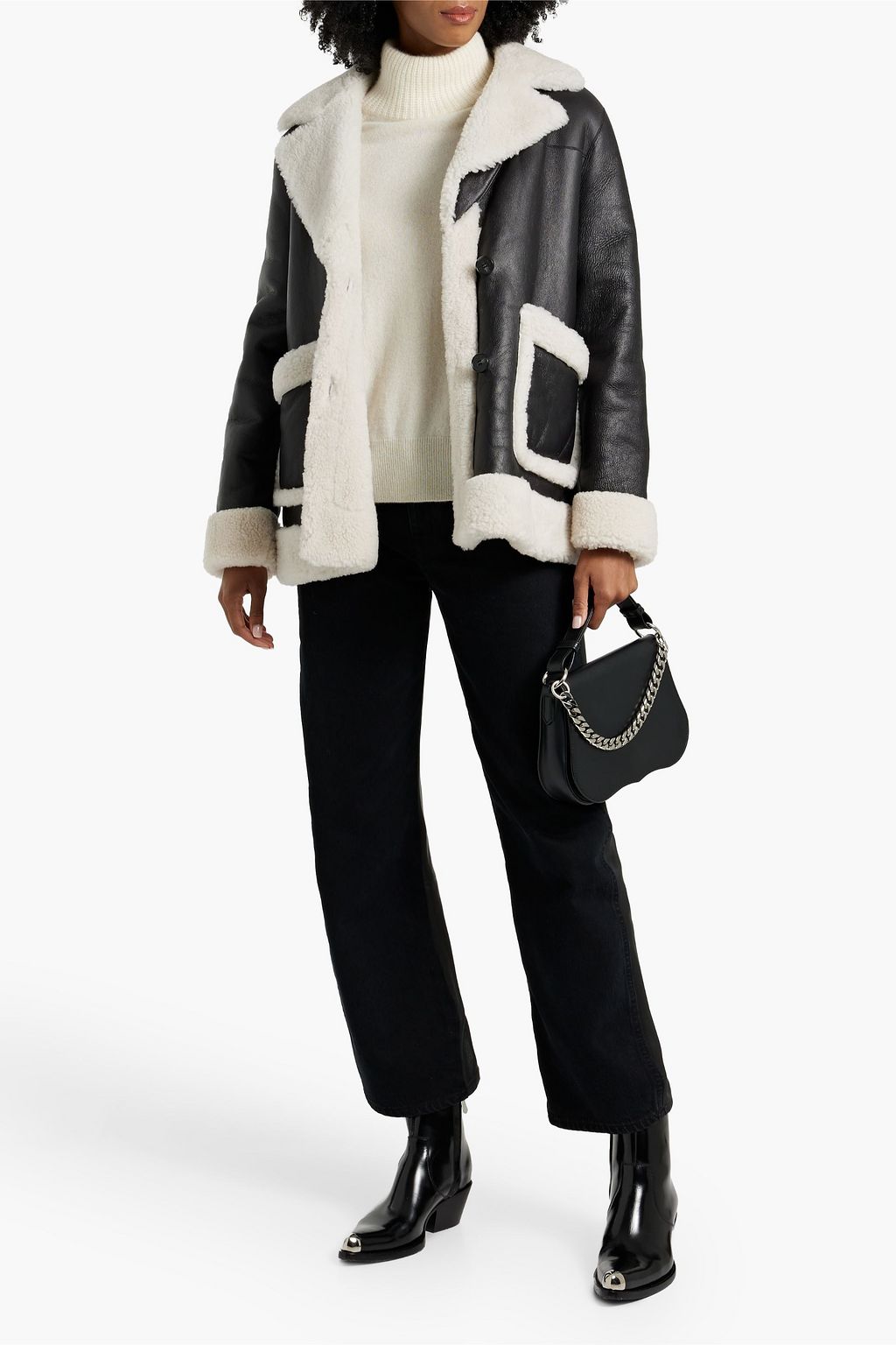 MAJE Shearling jacket