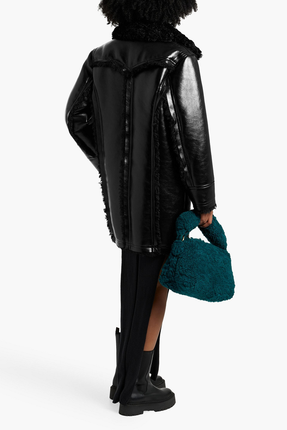 STAND STUDIO RAMONA FAUX SHEARLING JACKET