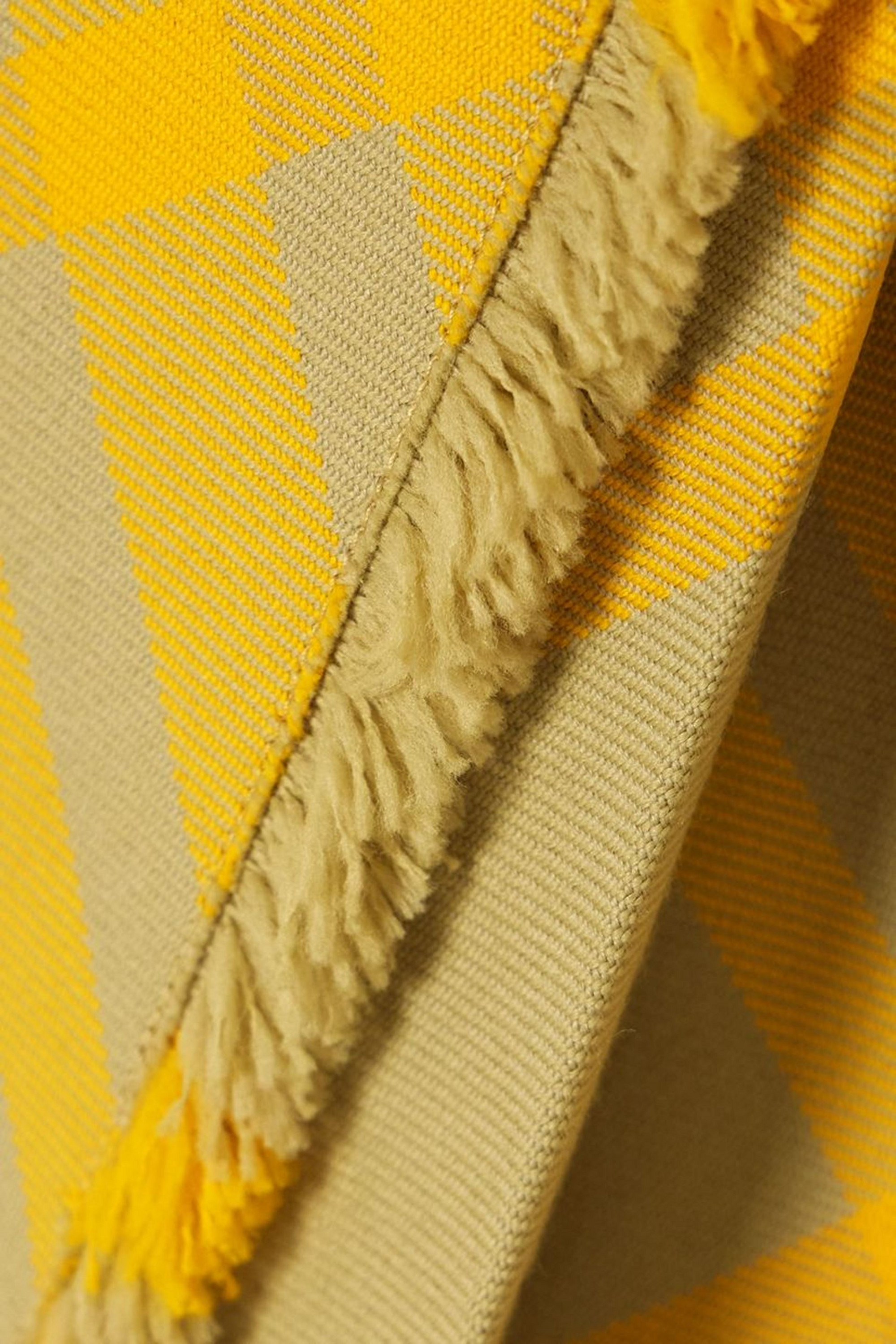 Burberry Fringed pleated checked woven mini wrap skirt thumbnail