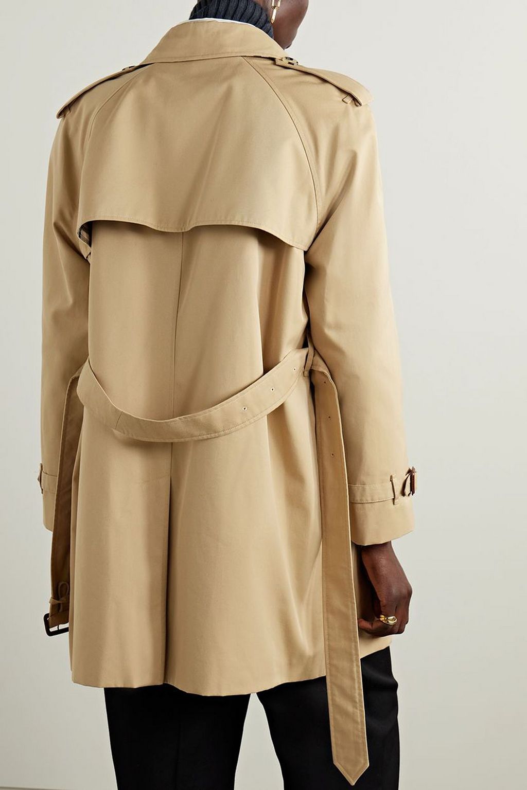 BURBERRY Double-breasted cotton-gabardine trench coat