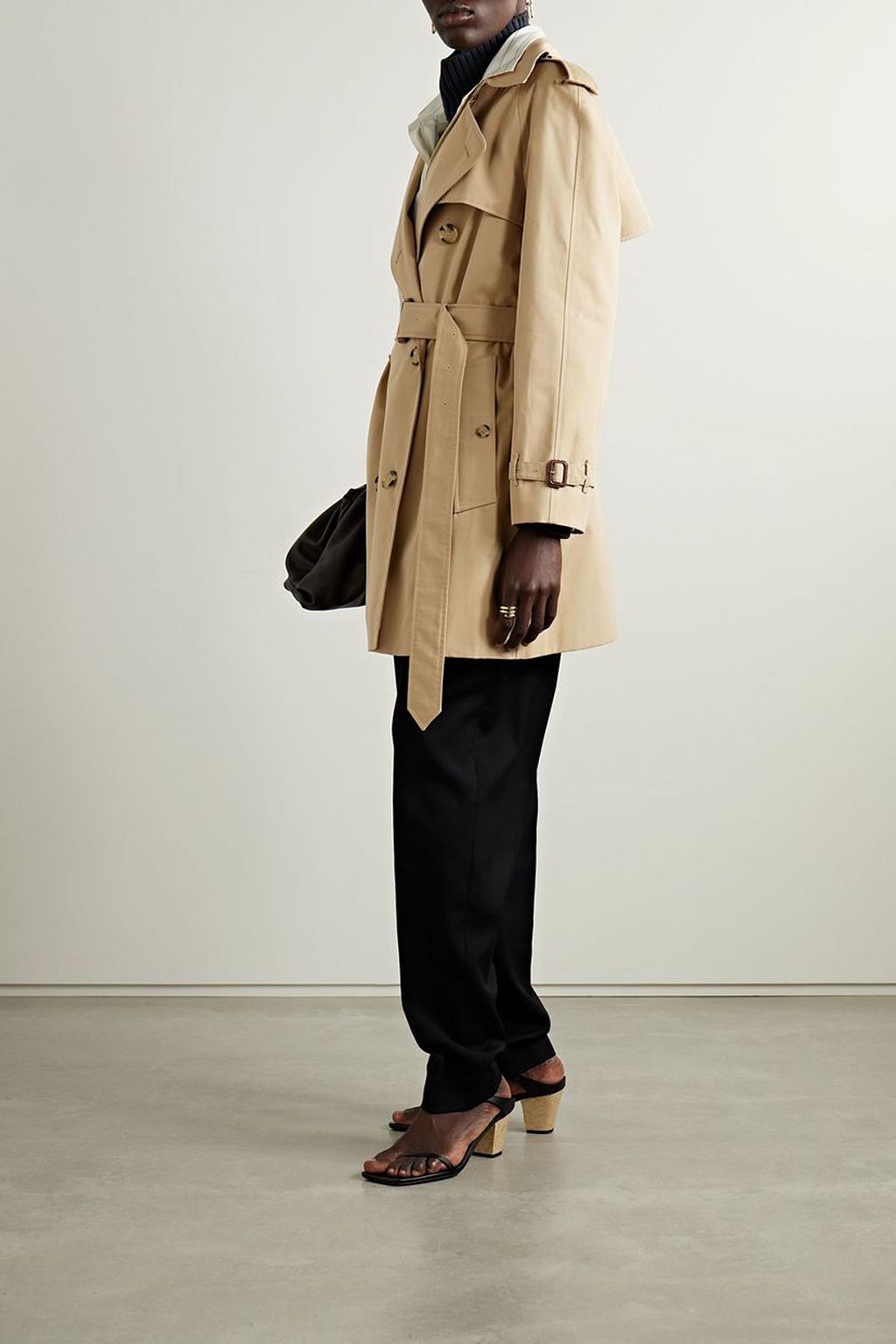 BURBERRY Double-breasted cotton-gabardine trench coat