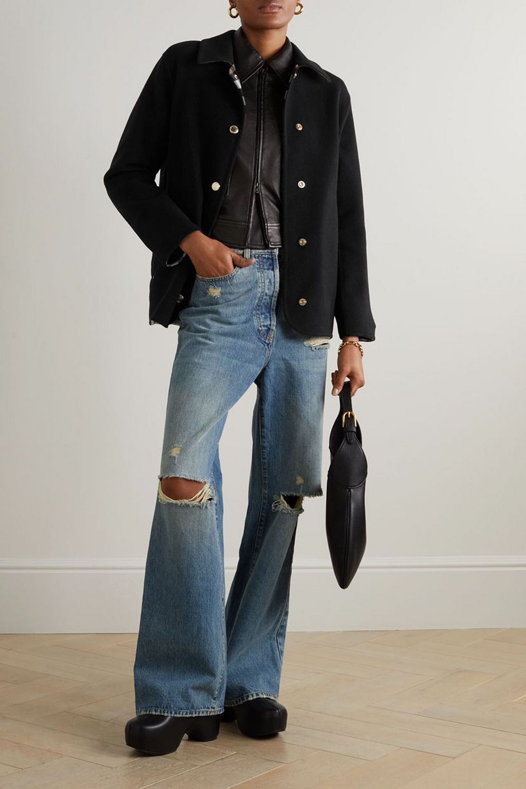 BURBERRY Reversible wool jacket