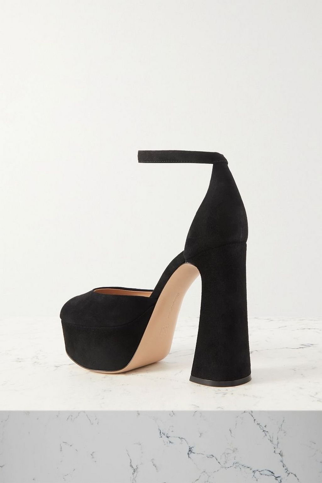 GIANVITO ROSSI 120 Holly suede platform pumps
