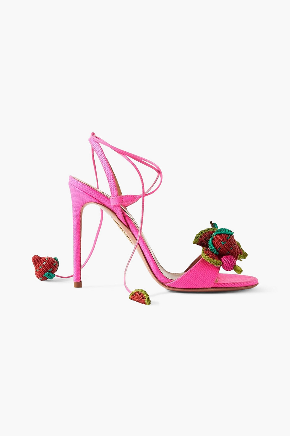 Aquazzura Strawberry Punch 105 Sandals In Bright Pink