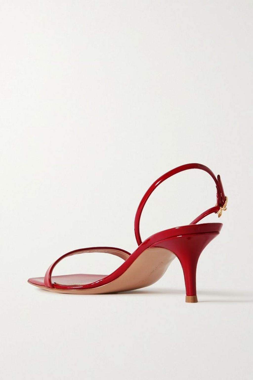 GIANVITO ROSSI Ribbon 55 patent-leather slingback sandals