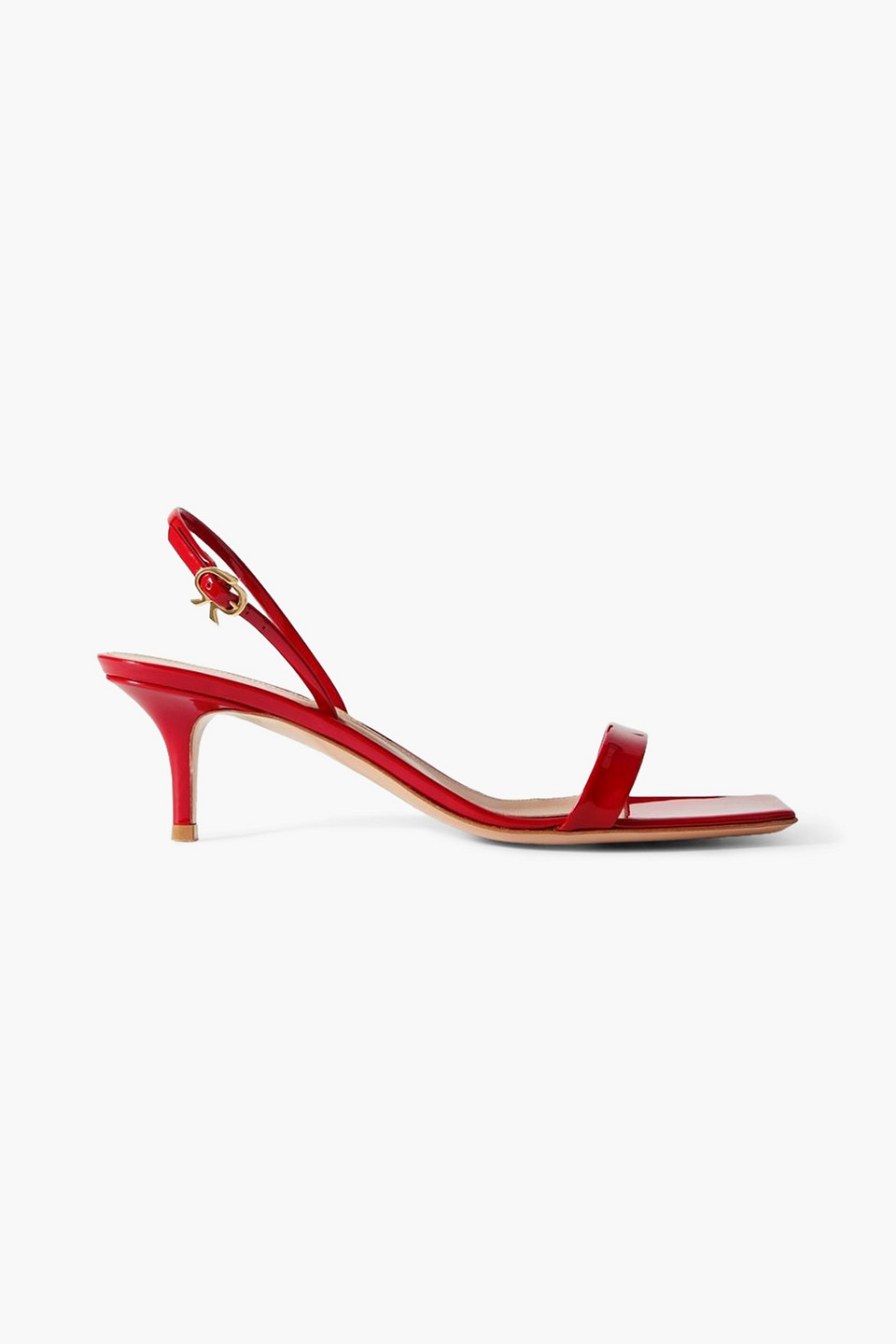 Gianvito Rossi Ribbon Strap-detail Open-toe Sandals In Red