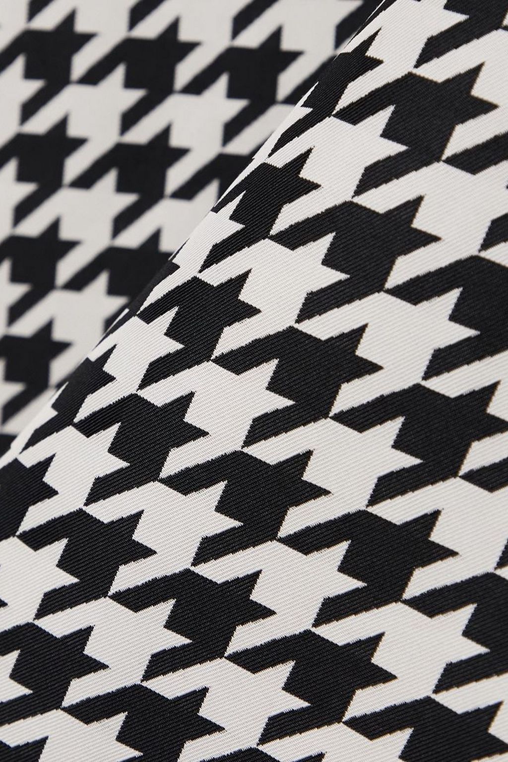 BURBERRY Houndstooth twill midi skirt