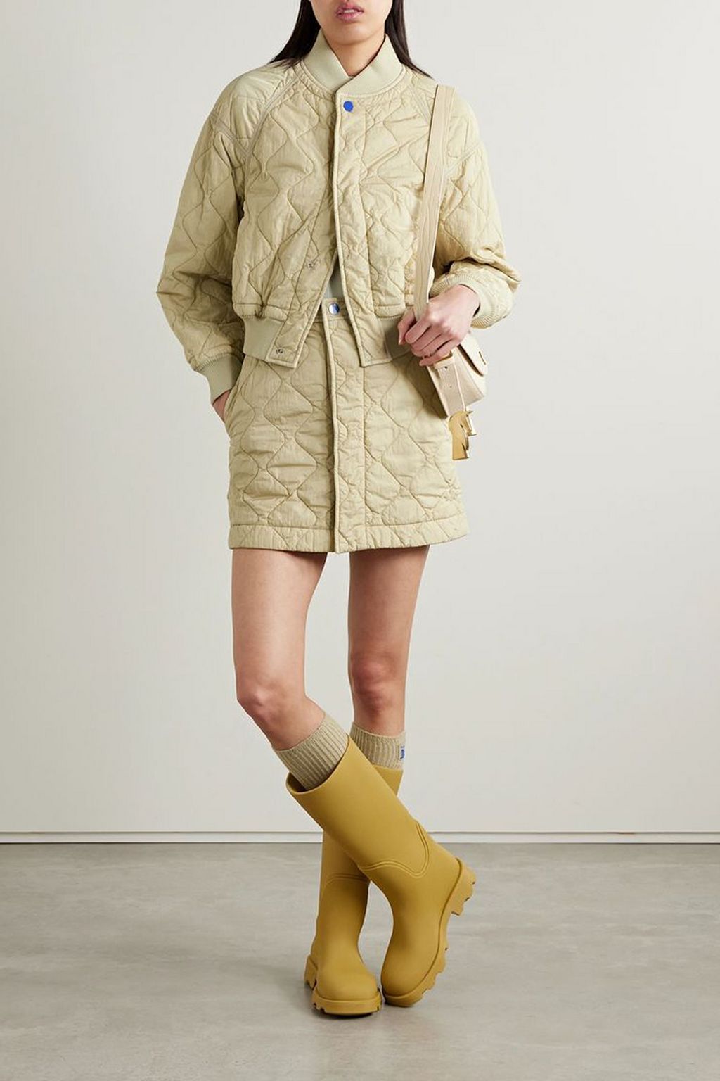 BURBERRY Quilted crinkled-shell jacket