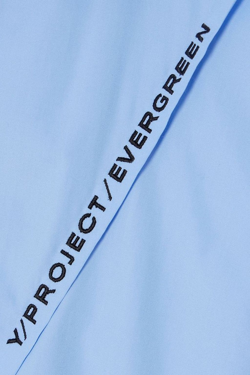 Y/PROJECT 자수 오가닉 코튼 포플린 셔츠