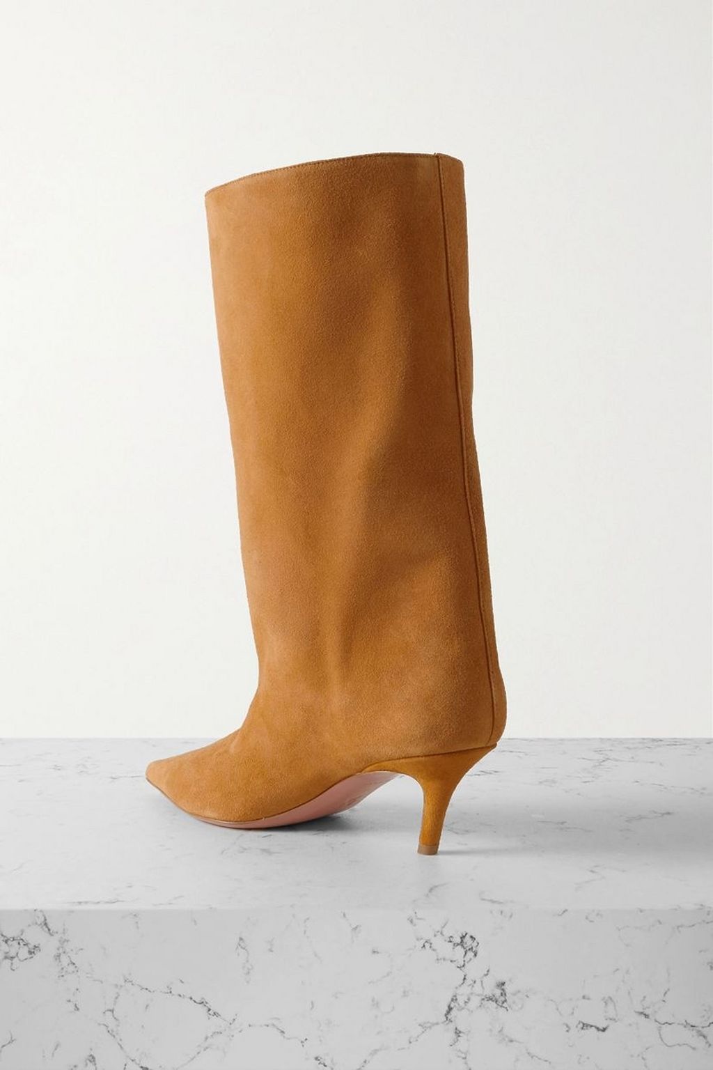AMINA MUADDI Fiona 60 denim-effect suede boots