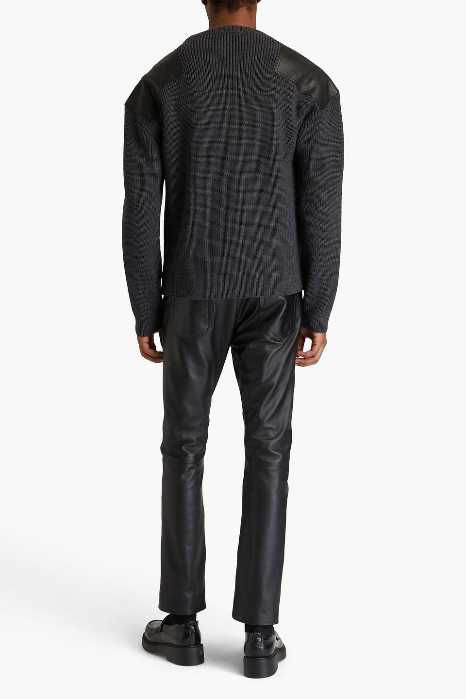 DUNHILL RIBBED MERINO WOOL SWEATER