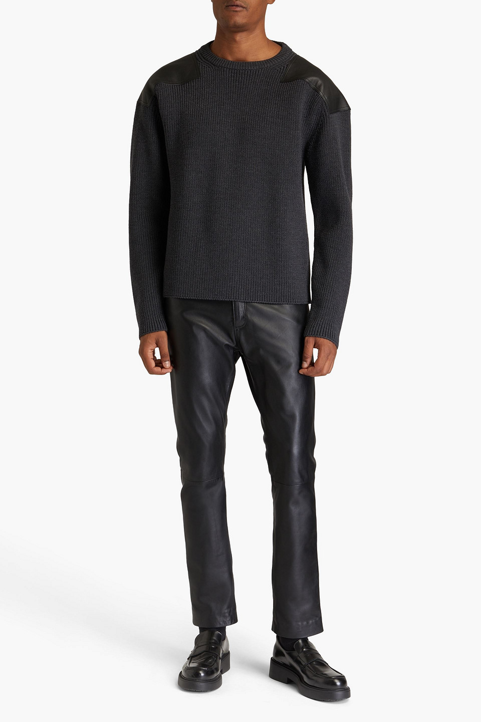 DUNHILL RIBBED MERINO WOOL SWEATER