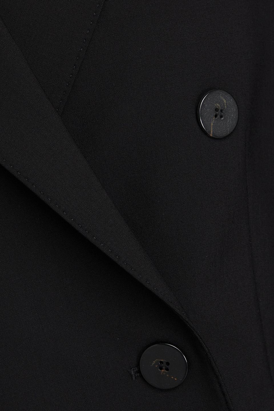 Theory Double-breasted Wool-blend Blazer In Black