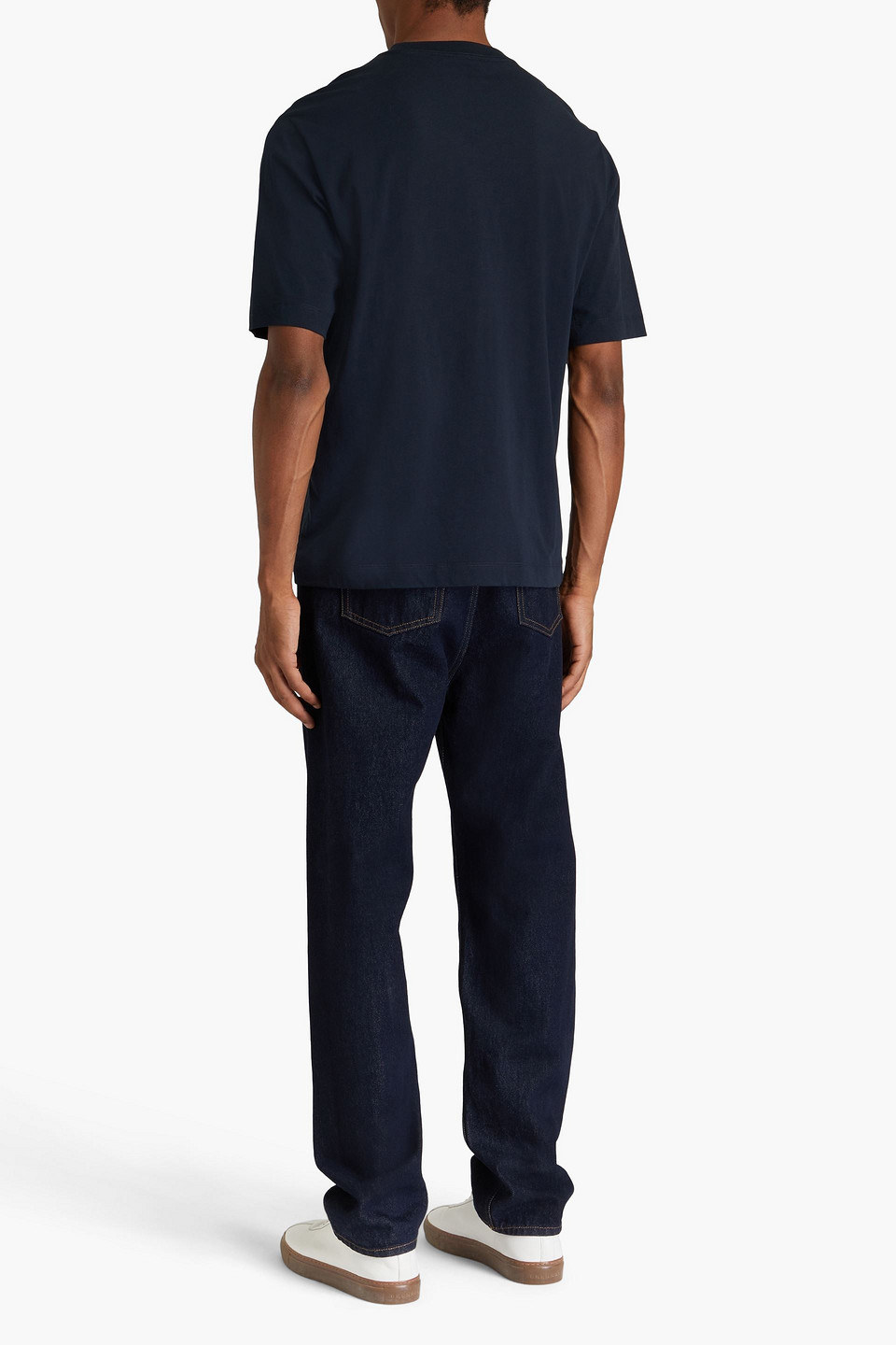 DUNHILL APPLIQUÉD COTTON-JERSEY T-SHIRT 