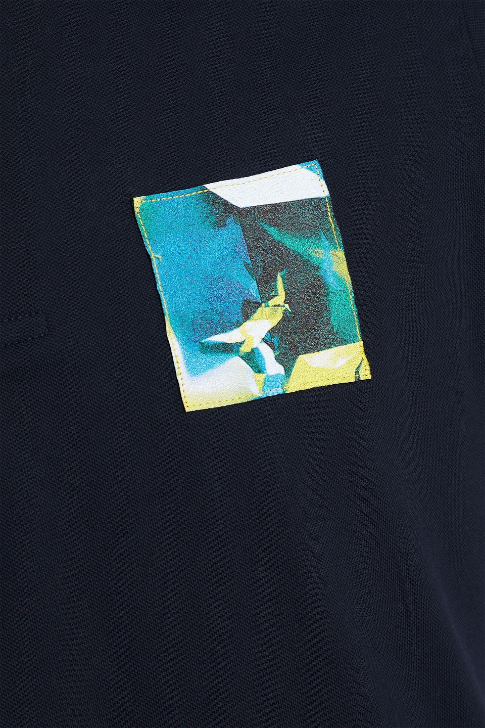 DUNHILL APPLIQUÉD COTTON-PIQUÉ POLO SHIRT
