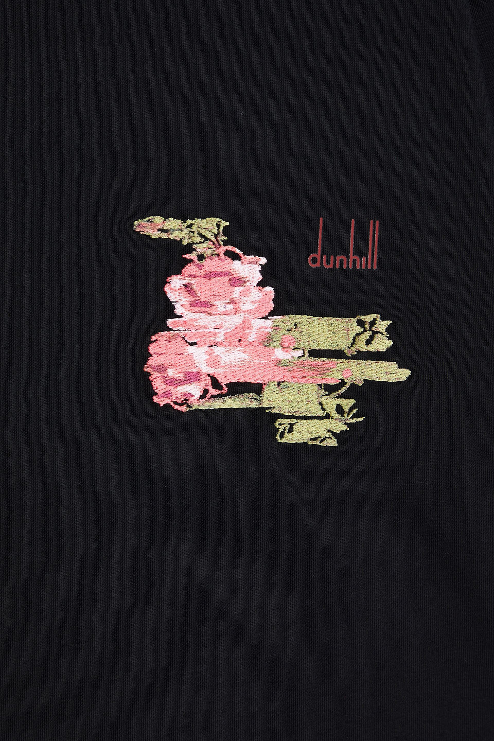 DUNHILL EMBROIDERED COTTON-JERSEY T-SHIRT