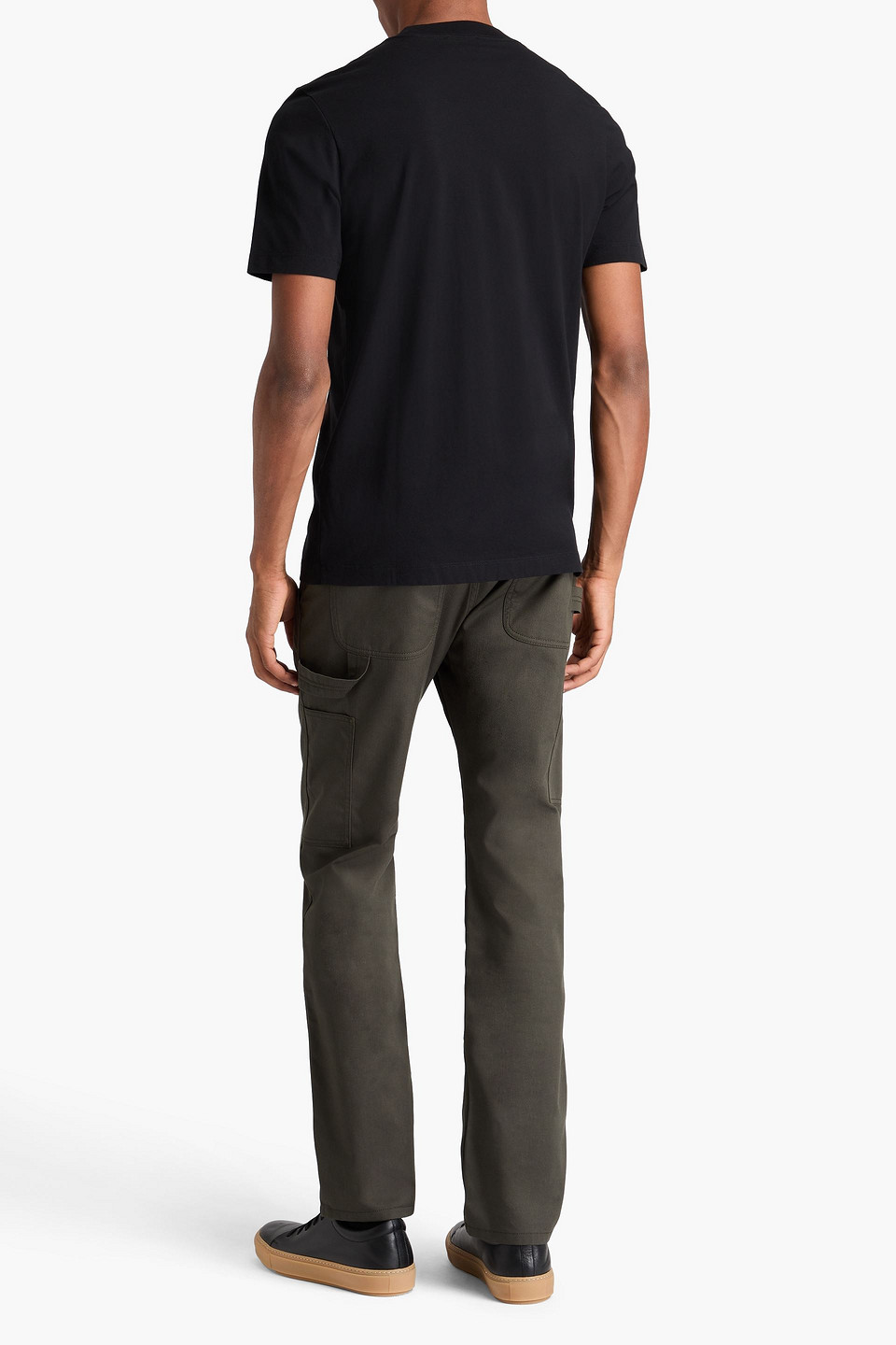 DUNHILL EMBROIDERED COTTON-JERSEY T-SHIRT