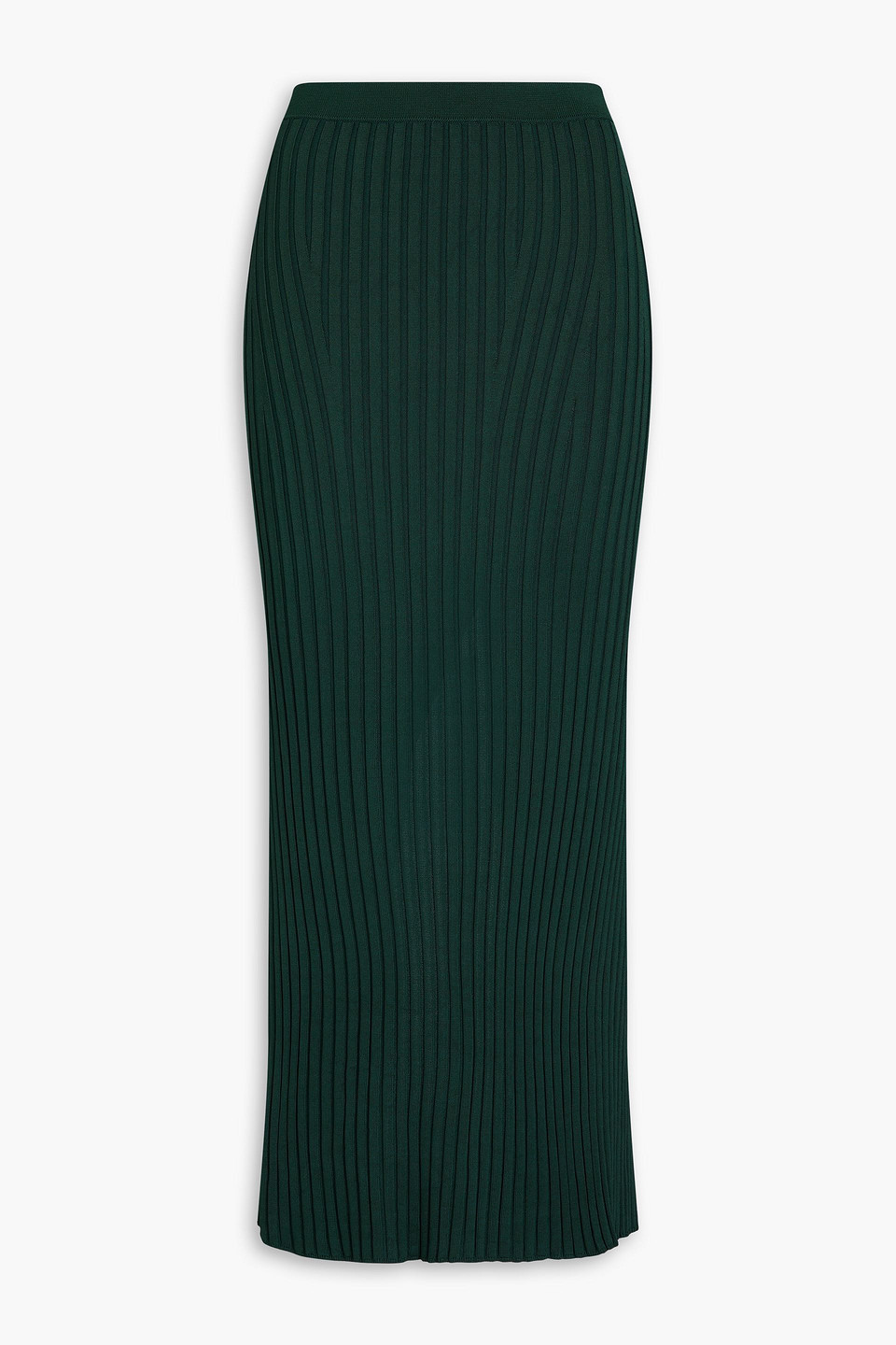 Galvan London - Ribbed-knit midi pencil skirt - Green - S