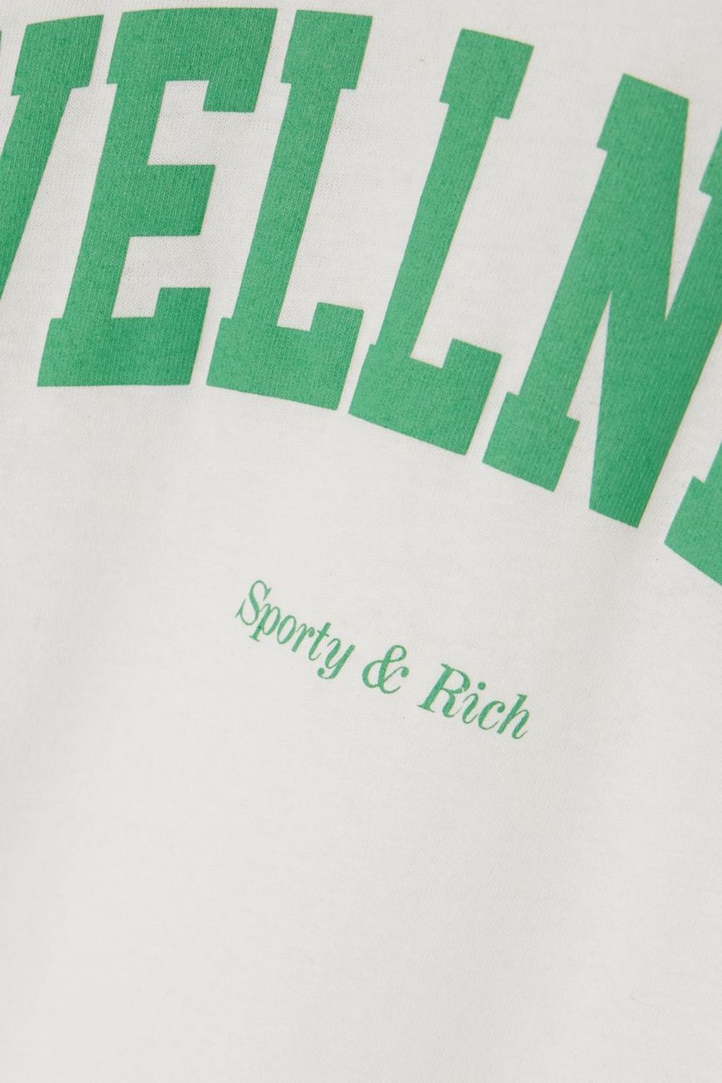 SPORTY & RICH 프린트 코튼 저지 티셔츠