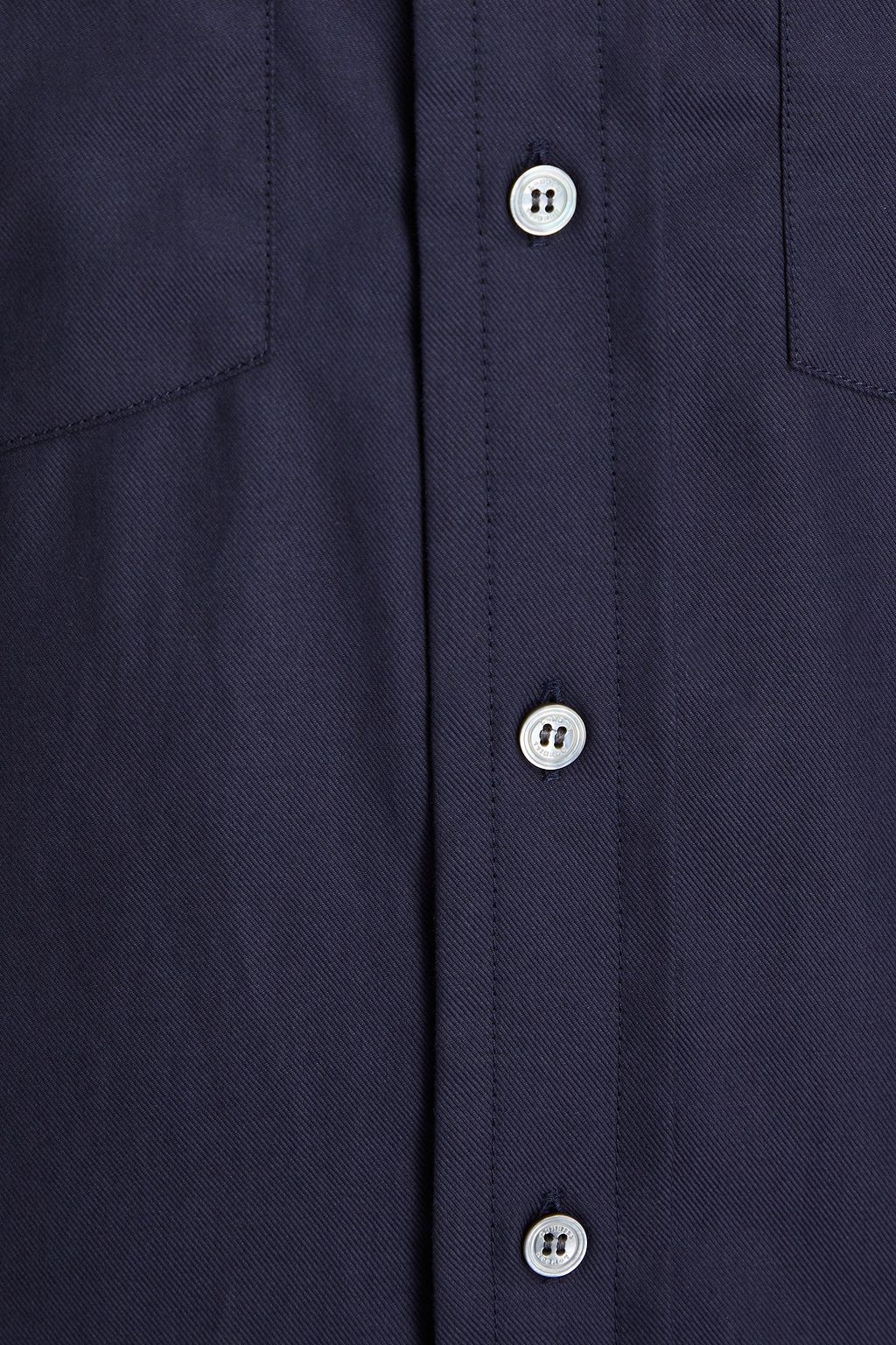 DUNHILL Lyocell and cotton-blend twill shirt