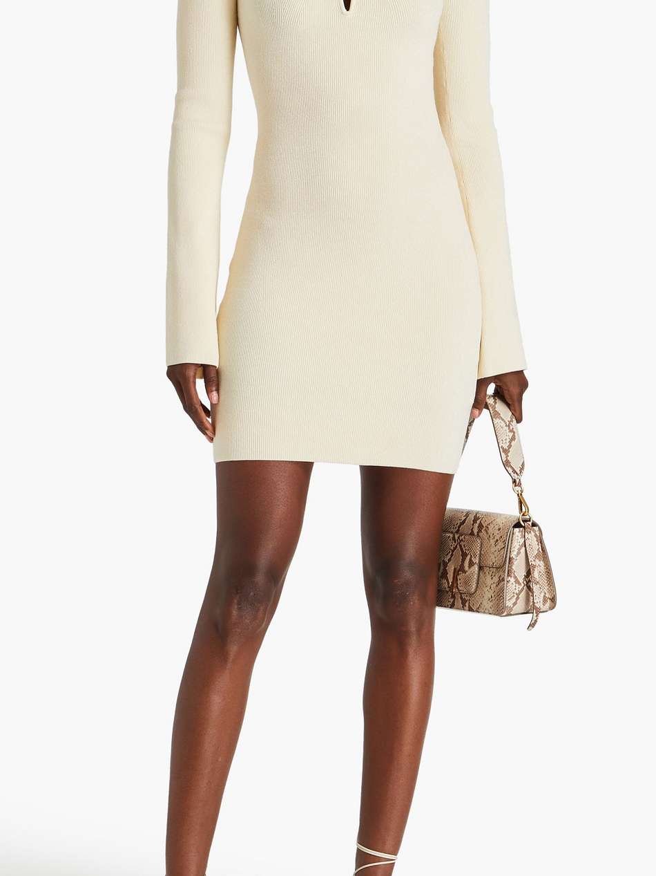gaia ribbed-knit mini dress