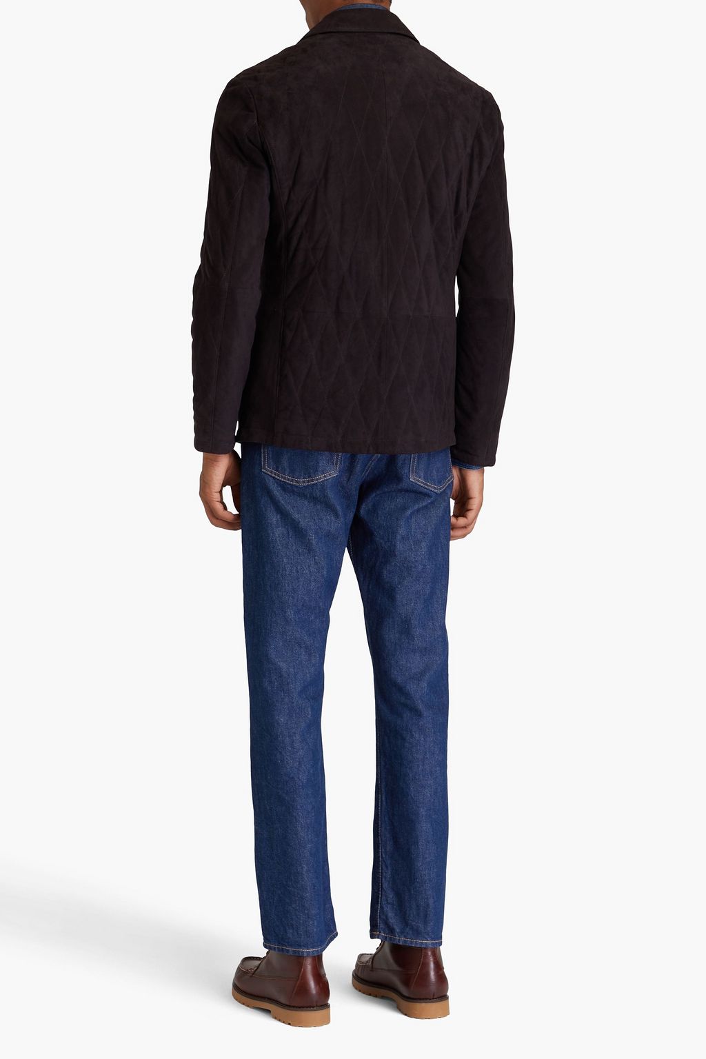 CANALI Quilted suede jacket