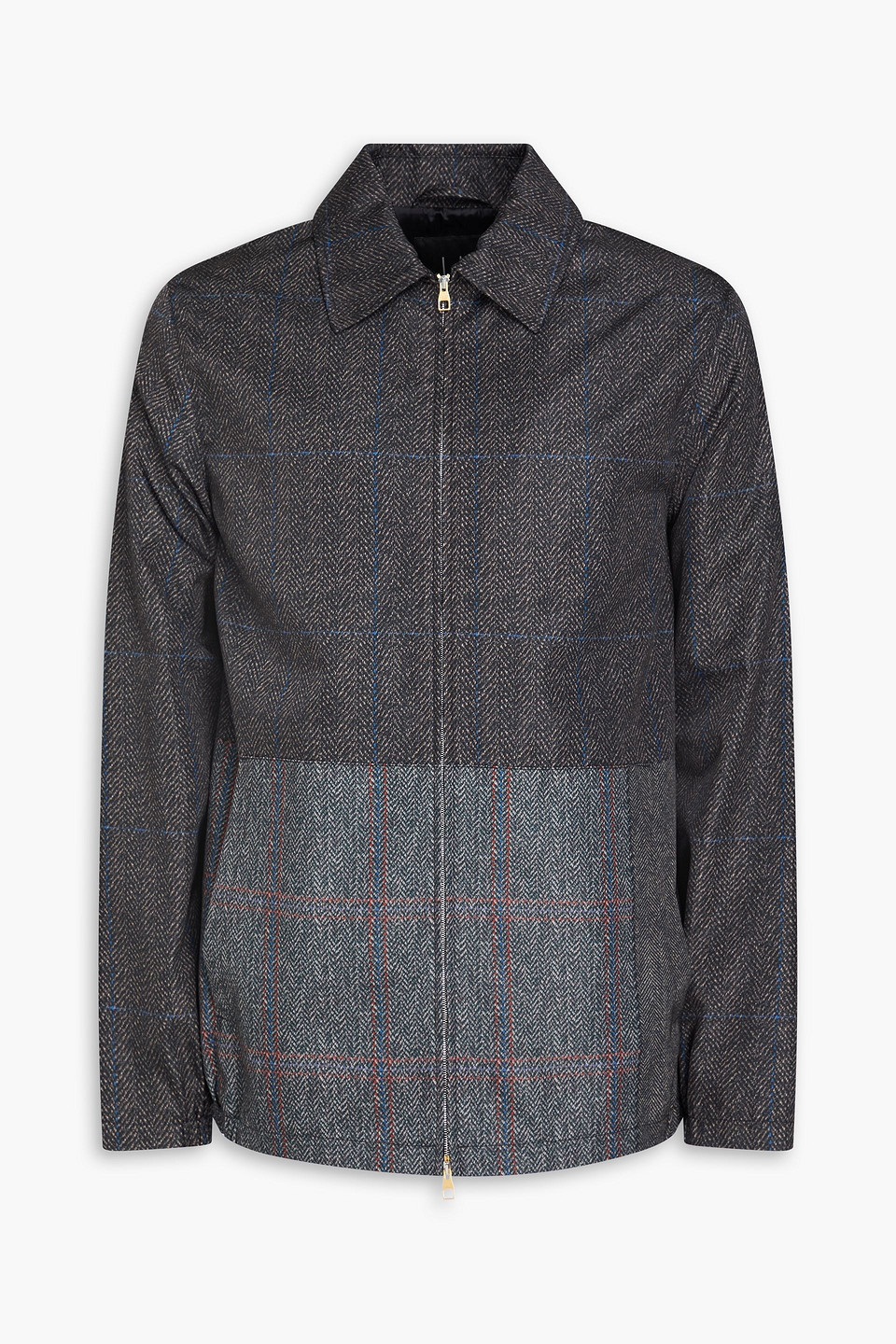 Herringbone shell jacket