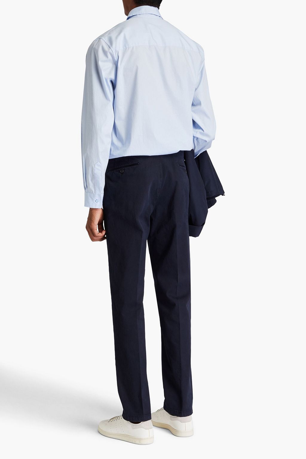 DUNHILL Cotton-blend twill chinos