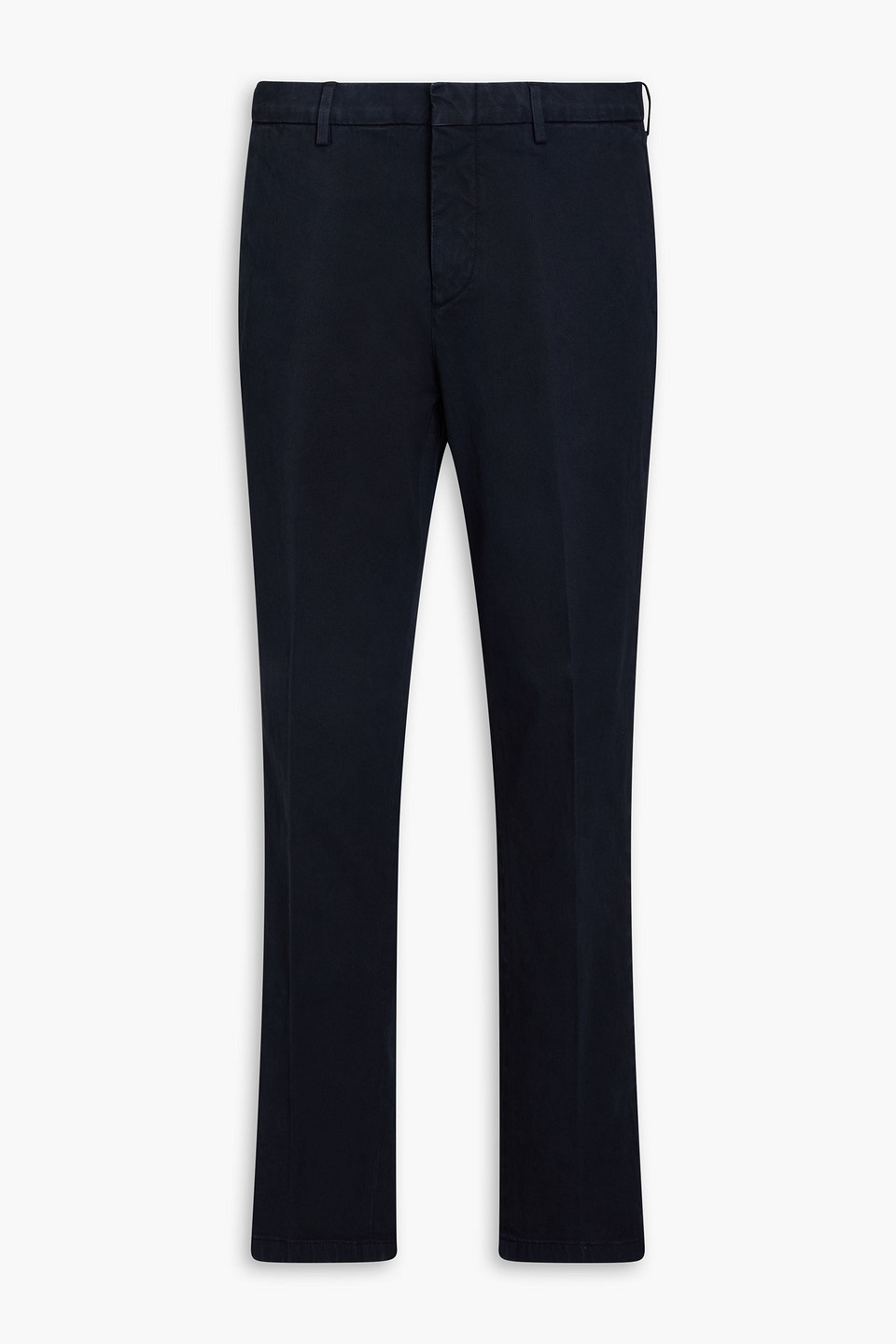 Dunhill Cotton-blend Twill Chinos In Midnight Blue