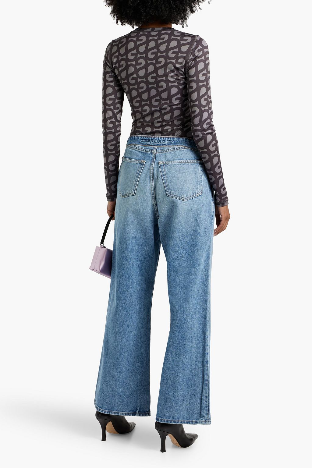 STINE GOYA Juno printed jersey top
