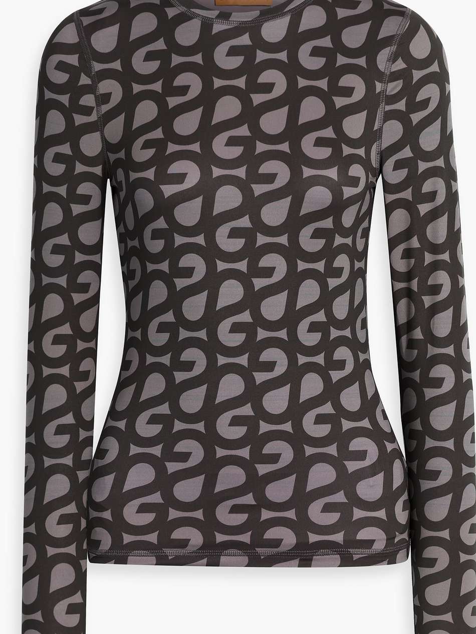 juno printed jersey top