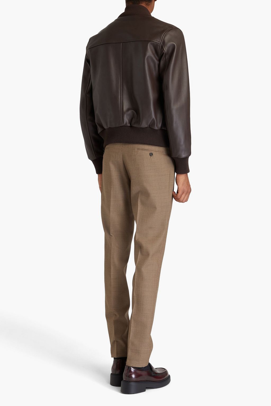 DUNHILL Houndstooth wool pants