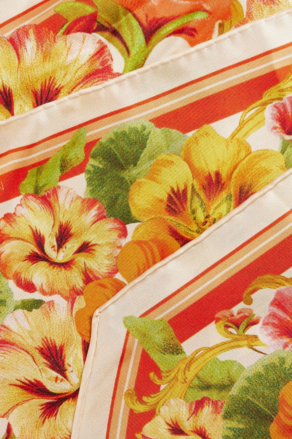 ZIMMERMANN Floral-print silk-twill scarf