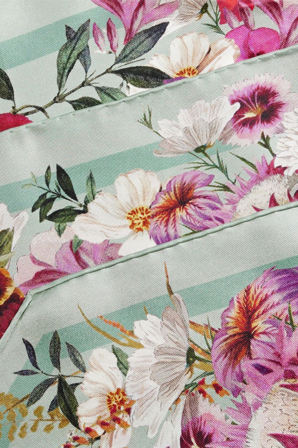 ZIMMERMANN Floral-print silk-twill scarf