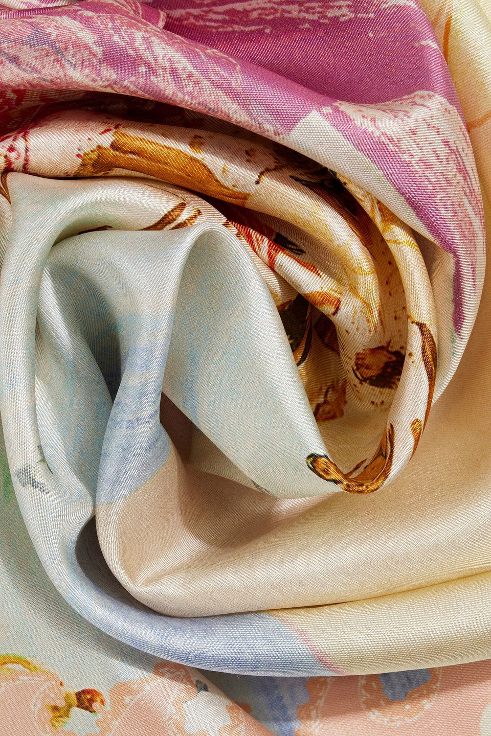 ZIMMERMANN PRINTED SILK-TWILL SCARF 