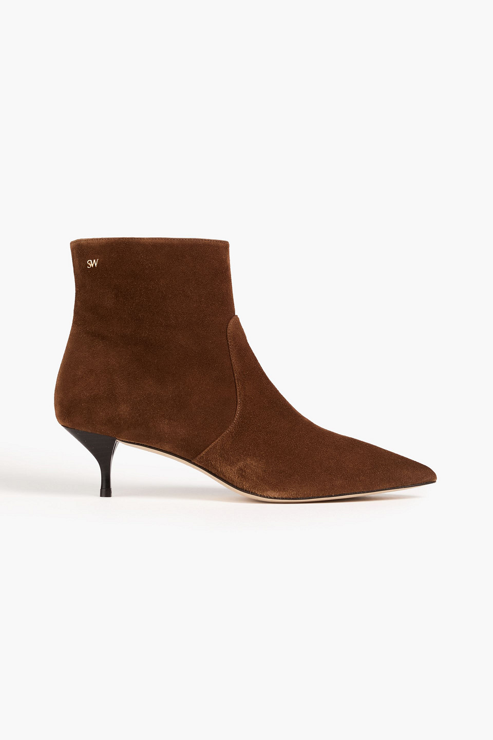 Stuart Weitzman Mara 50 Suede Ankle Boots In Brown