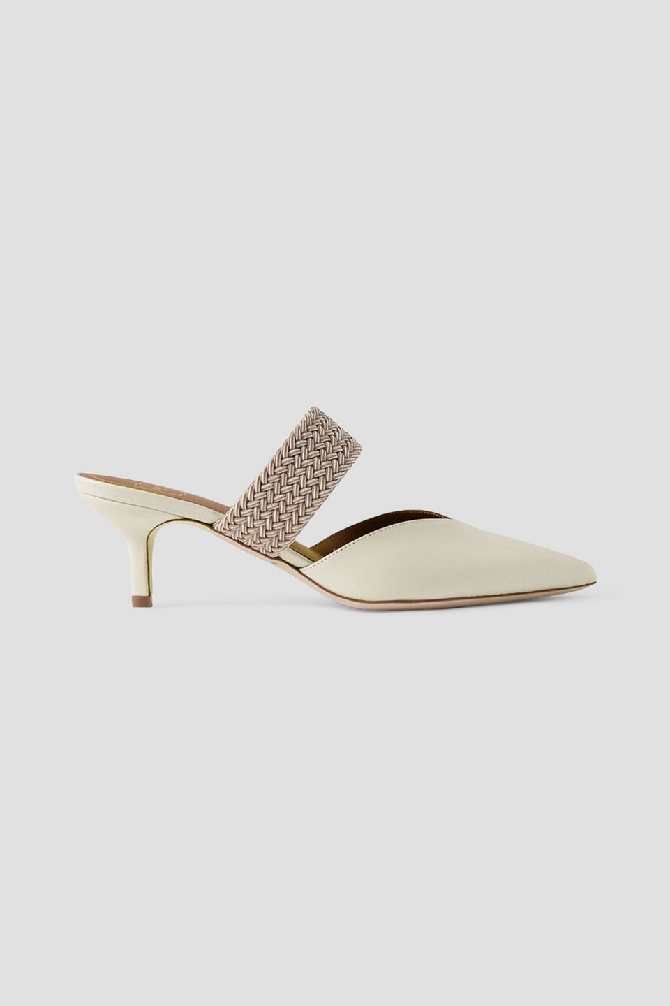 Malone Souliers Pointed Low-heeled Muller Shoes In Off-white