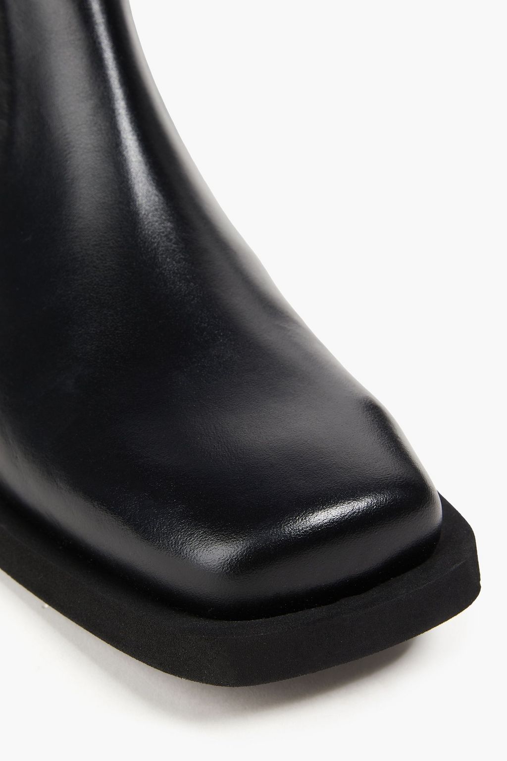 GANNI Leather Chelsea boots