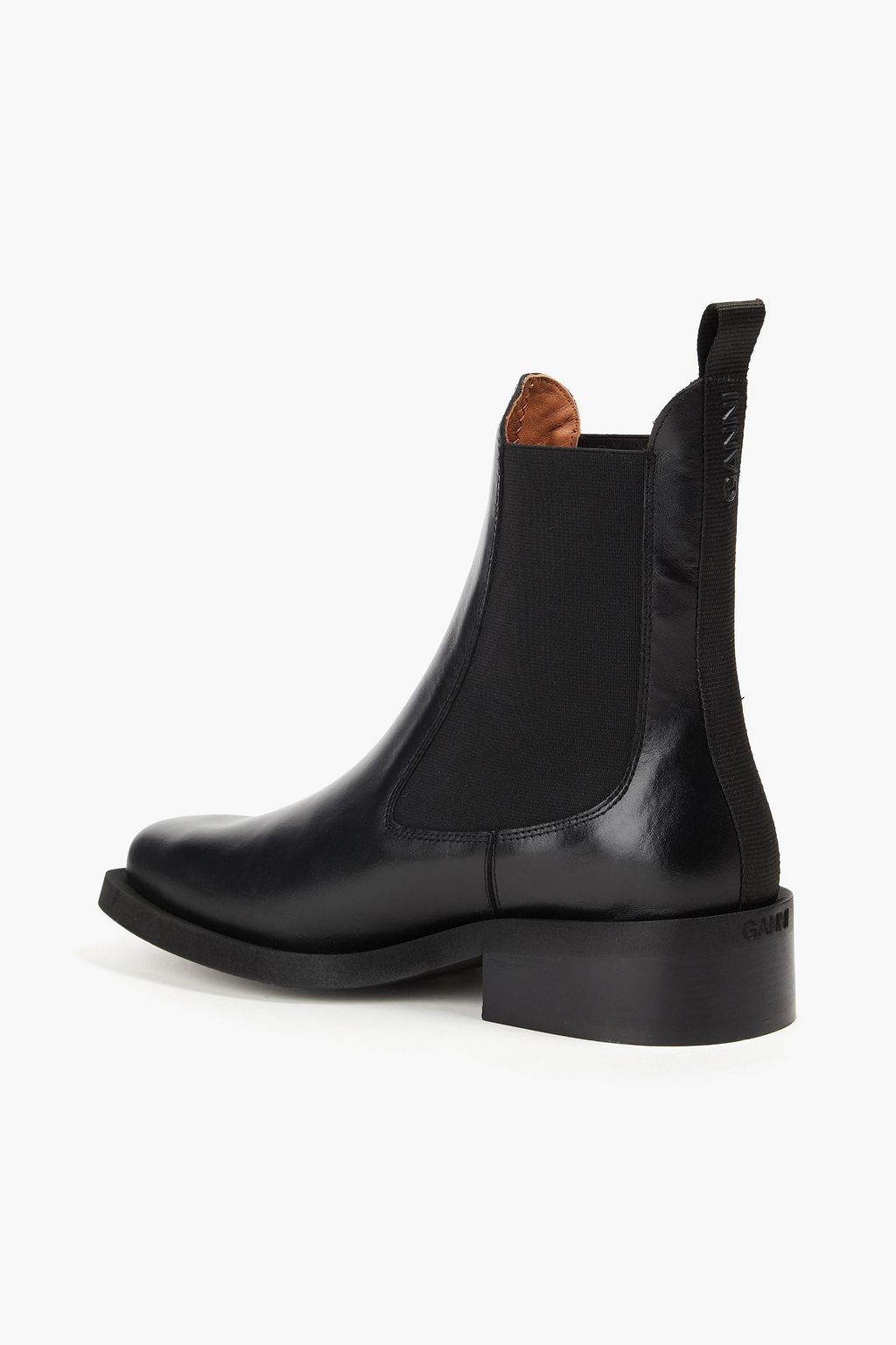 GANNI Leather Chelsea boots